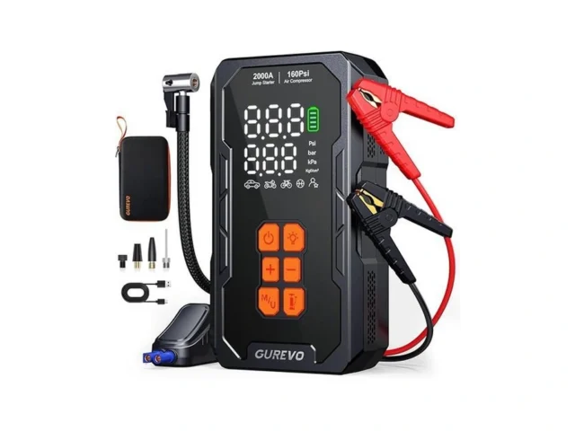 Gurevo 2000a Jump Starter With Air Compressor Car… Code