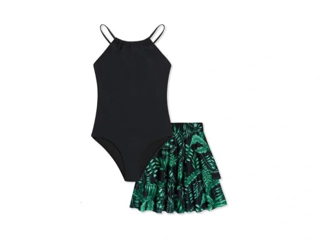 Seanrui Girls One Piece Swimsuits With Mesh Skirt… Coupon