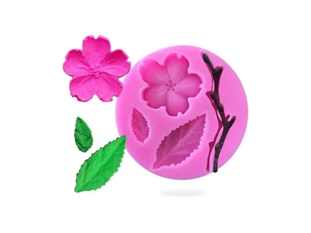 Rolin Roly Flower Fondant Mold Peach Leaf Fondant… Code