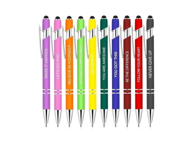Greengines 10 Pcs Inspirational Pens Bulk… Code