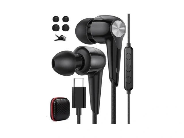 Usb C Earbuds Headphones With Mic For Iphone 17 16e… Code