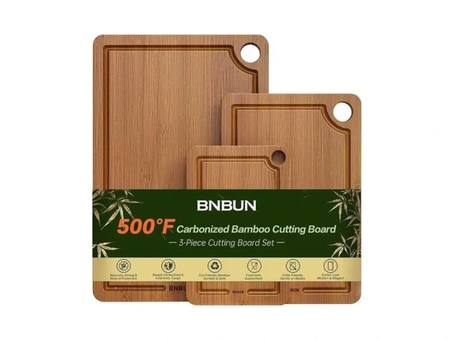 Bamboo Cutting Board For Kitchen 3-piece Set With… Code