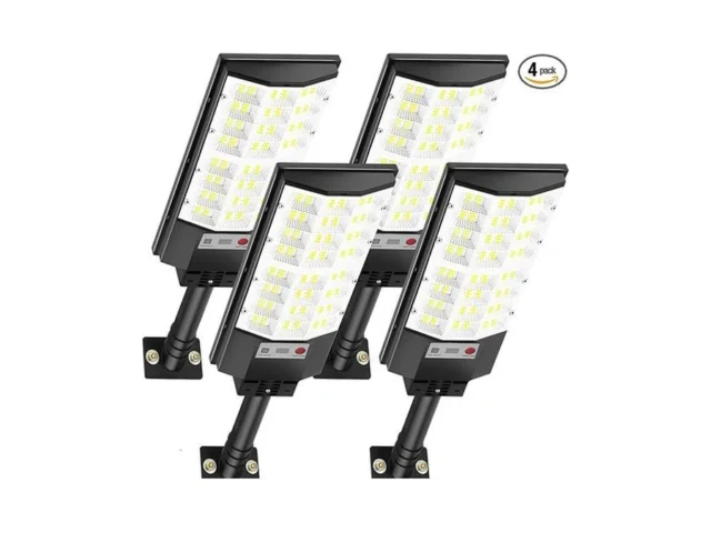 Atoechie 4 Pack Solar Street Lights Outdoor Flood… Code
