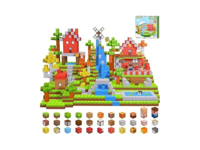 Lionfuny 200pcs Magnetic Blocks Magnetic Building… Code