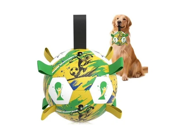 Hetoo Dog Toys Ball Dog Soccer Ball With Straps… Code