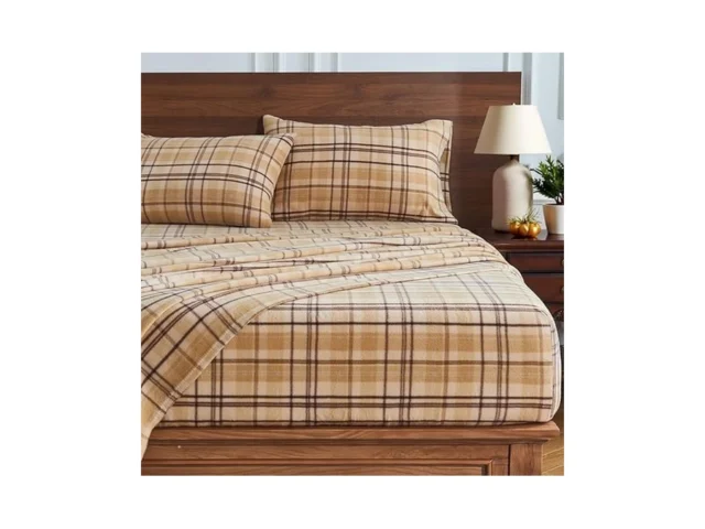 Hyprest Flannel Sheets King Size Plaid Sheets… Code