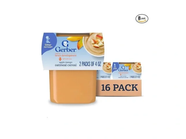 Gerber Stage 2 Baby Food Apple Mango Oatmeal Cereal…