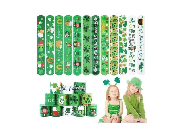 St Patrick S Slap Bracelets For Kids 36pcs Bulk… Code