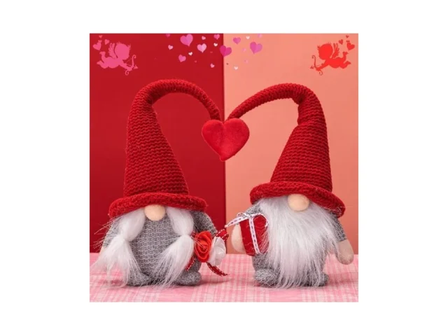 Unanscre Valentines Day Gnomes Plush Decorations -… Code