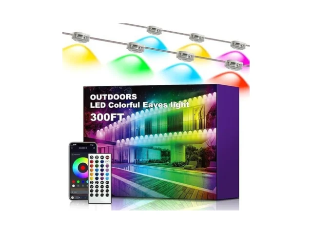 Xinkaite 300ft Permanent Outdoor Lights With 150… Code