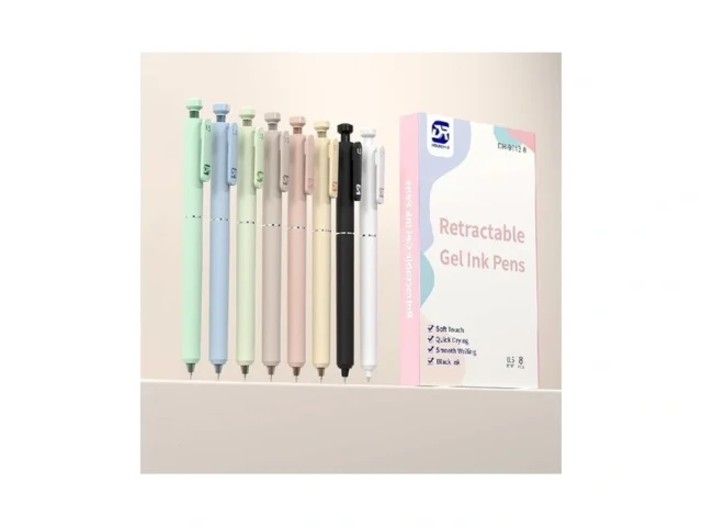8pcs Aesthetic Retractable Gel Pens Quick Drying… Code