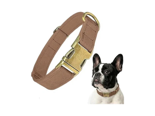 Leather Dog Collar Durable Faux Pu Leather Dog… Code