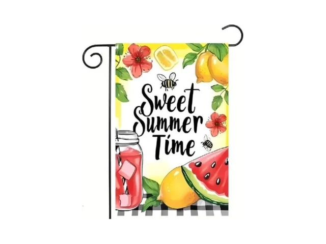 Summer Lemon Garden Flag 12×18 Inch Double Sided… Code