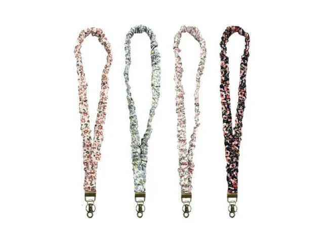 Bigfanshow 4 Pcs Stretchy Scrunchie Lanyard For Id… Code