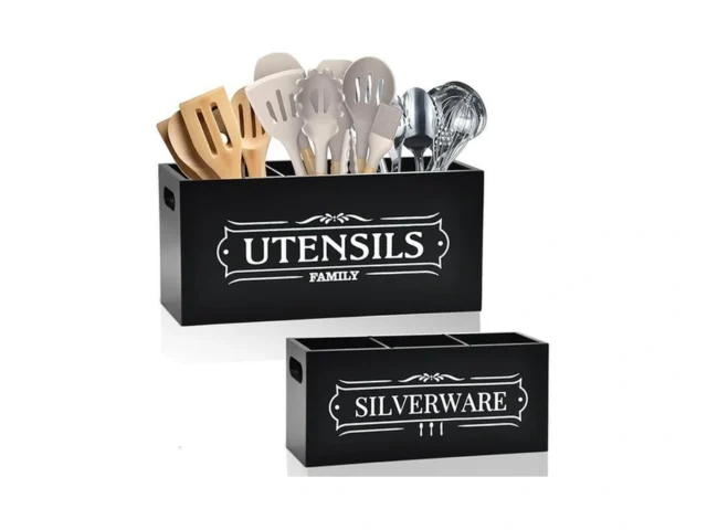 Kitchen Utensil Holder Set – Extra Large Wooden… Code