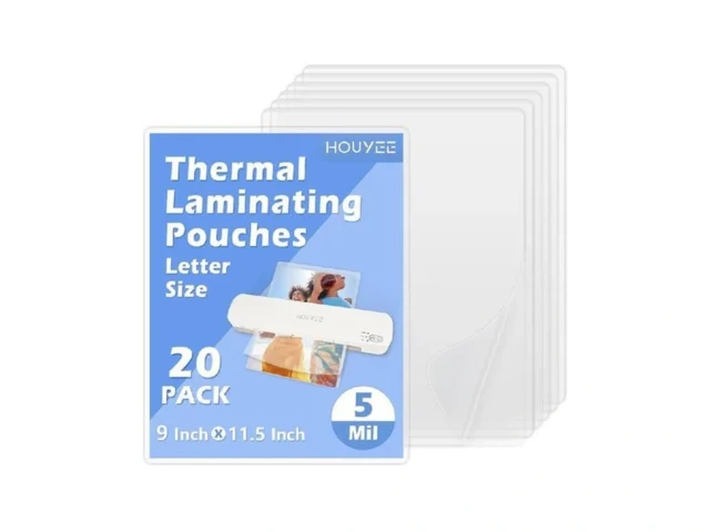 Houyee 20 Pack Laminating Sheets Hold 8 5 X 11… Code