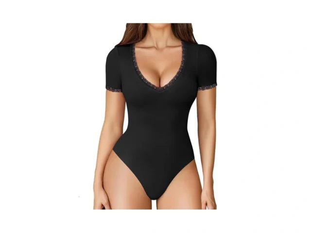 Avidlove Bodysuits For Women Short Sleeve Lace V… Code