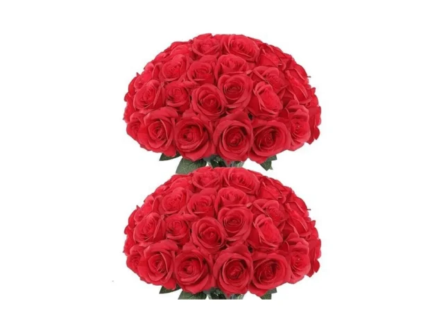 Lcuasc 50pcs Artificial Roses Flowers In Bulk… Code