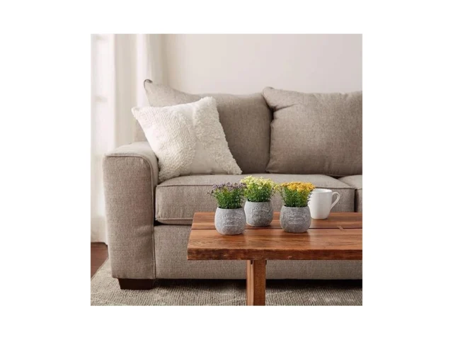 Pure Garden Faux Flowers-3-piece Assorted Natural… Coupon