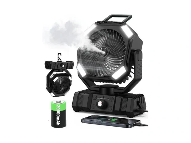 Portable Misting Fan 20000mah Battery Operated Fan… Code