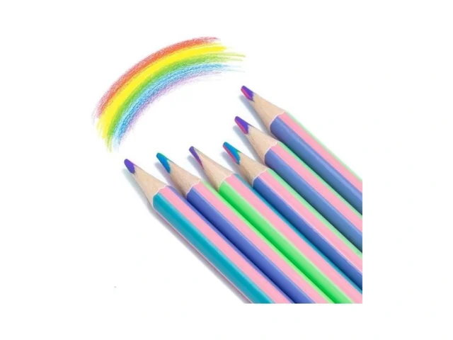 M G 4-in-1 Rainbow Colored Pencils 6 Pack… Code
