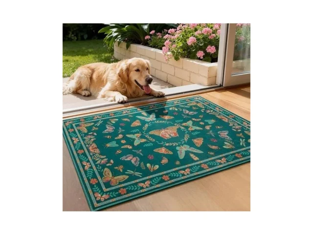 Unirea 2×3 Small Dark Blue Washable Area Rug Door… Coupon