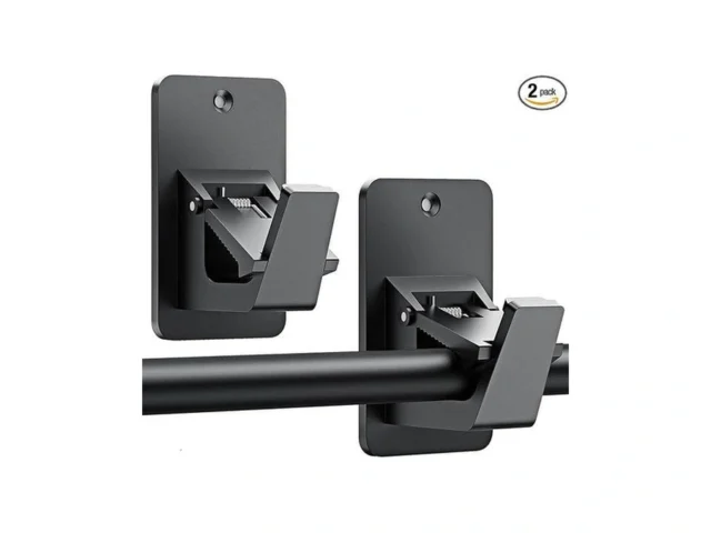 Universal Curtain Rod Holders No Drill Curtain Rod… Code