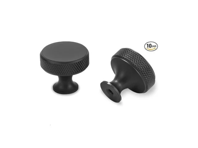 Povefonk 10 Pack Matte Black Kitchen Cabinet Knobs… Coupon