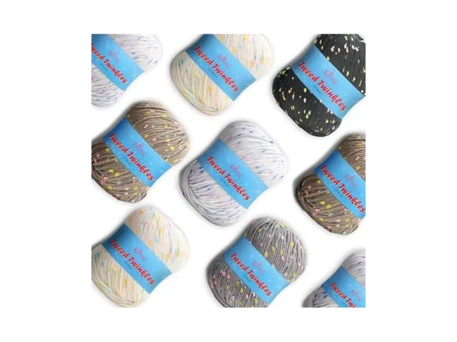 Tweed Twinkles Soft Baby Yarn For Crocheting 8-pack… Code