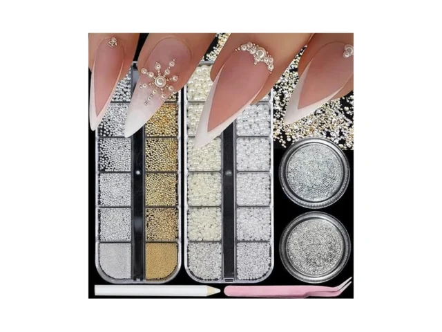 Semata Nail Art Charms Cream Flatback Nail Pearls… Code