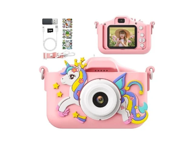 Pink Unicorn Kids Camera Digital Camera For Toddler… Code