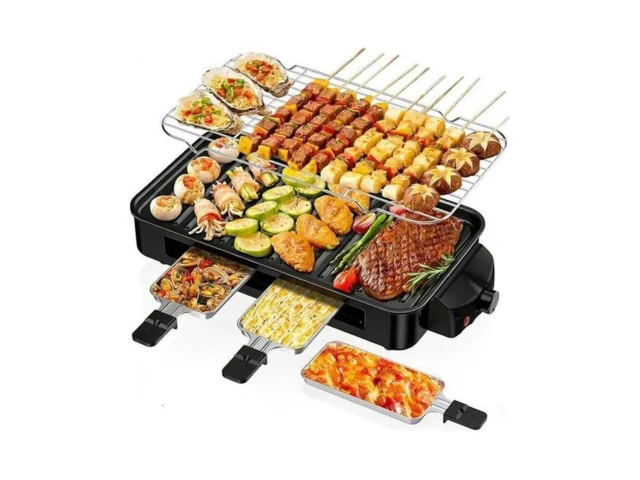 Electric Indoor Grill 1700w 2 In 1 Smokeless Indoor… Code