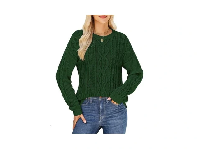 Qiansiqianbo Women S Cable Knit Sweaters Oversized… Code