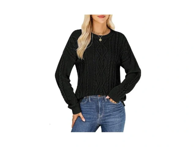 Qiansiqianbo Women S Cable Knit Sweaters Oversized… Code