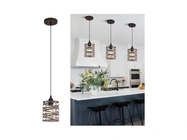Gefoun Farmhouse 3 Pack Pendant Light Industrial… Code