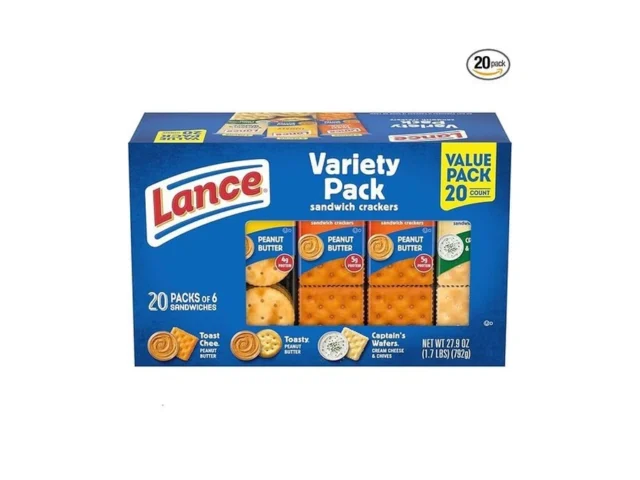 Lance Sandwich Crackers Variety Pack 3 Flavors 20… Coupon