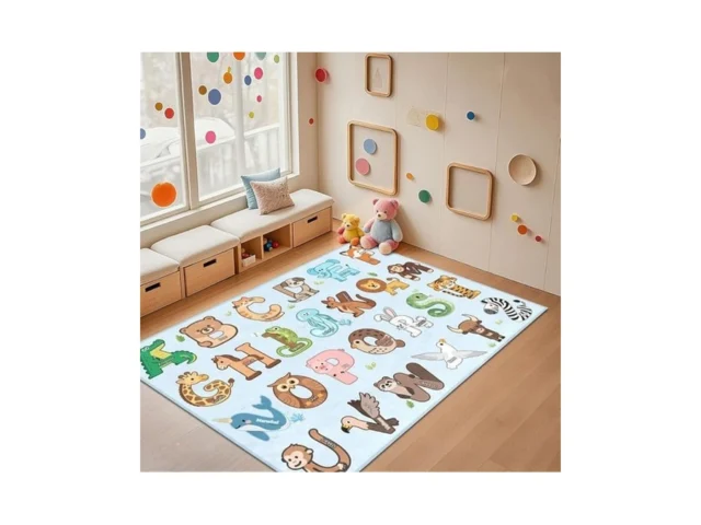 Ftbniqwrhn Kids Rugs For Playroom – 3×5 Feet Abc… Coupon
