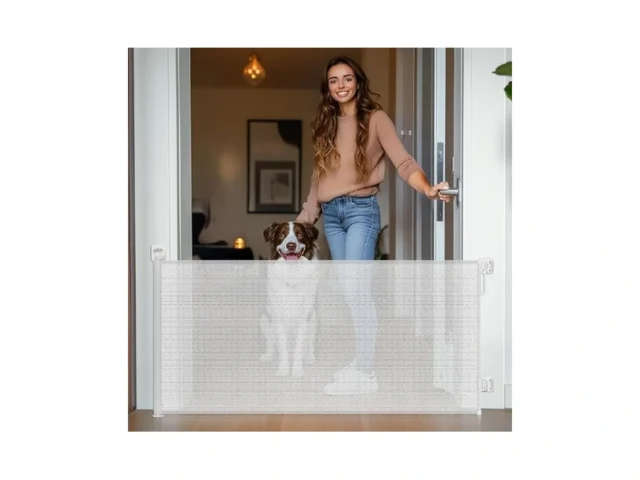 Homeal Retractable Baby Gate For Stairs – Extra… Code