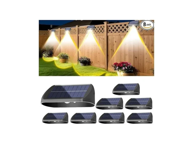 Egoboo Solar Fence Lights 8 Pack Backyard Solar… Code