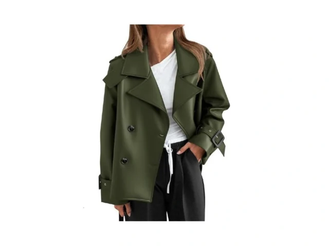 Yousify Womens Textured Faux Leather Jackets… Code