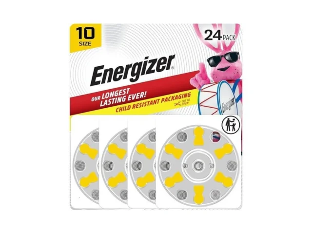 Energizer Hearing Aid Batteries Size 10 Yellow Tab… Coupon
