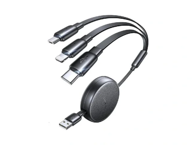 Lisen Multi Charging Cable 3 In 1 Retractable… Code