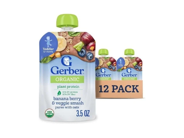 Gerber Toddler Food Organic Banana Berry And Veggie…
