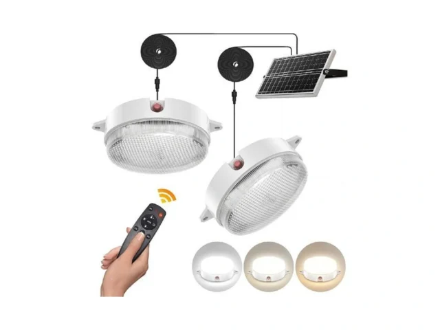 Uponun Solar Ceiling Lights 2 Pack Daytime Night… Code