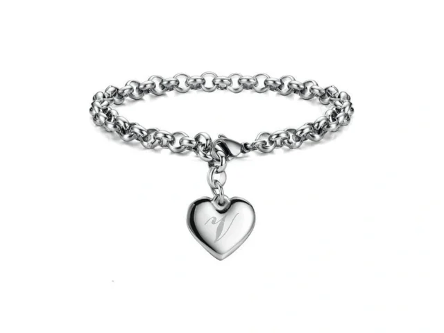 Lcherry Bracelet Gift For Women Heart Initial… Code