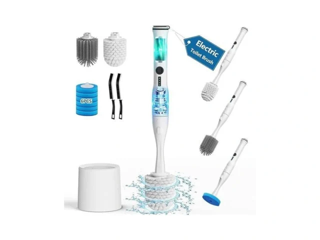 Electric Toilet Brush And Holder Set Leebein 8 In 1… Code