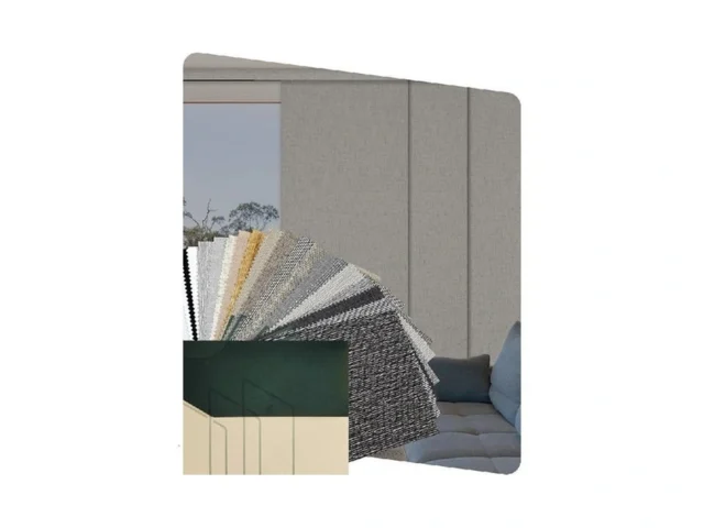 Yoolax Custom Xl Smart Sliding Door Blinds Fabric… Coupon