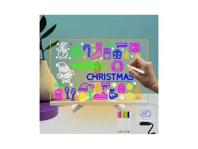 Acrylic Dry Erase Board With Light Up Stand 7… Code
