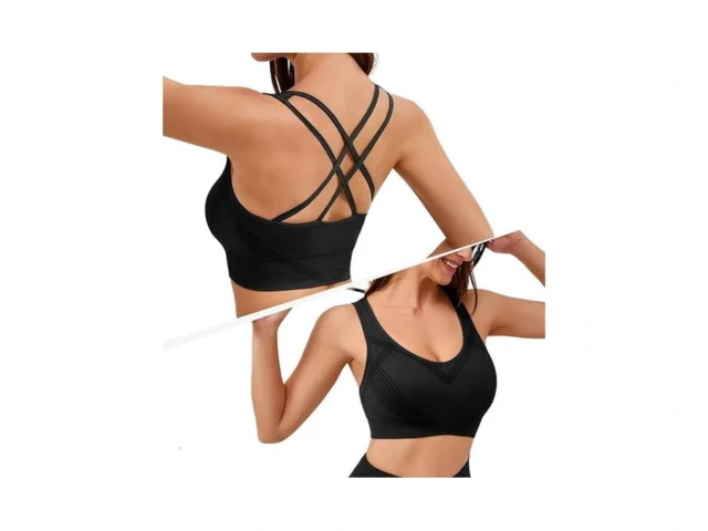 Sports Bras For Women Medium Support Cross Back… Code