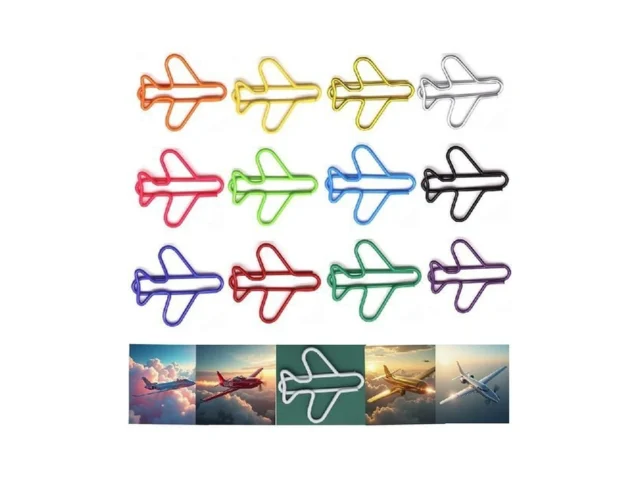 Upquzzfy 65 Pcs Plane-shaped Paper Clips Set… Code
